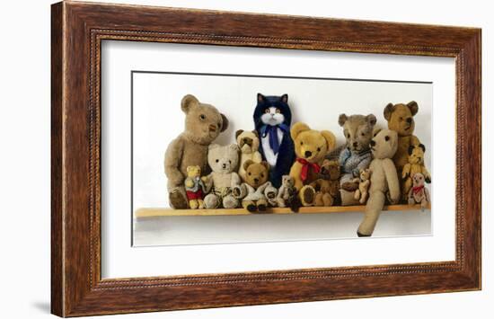 Hiding With Teddy Bears-Nancy Tillman-Framed Premium Giclee Print