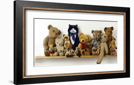 Hiding With Teddy Bears-Nancy Tillman-Framed Premium Giclee Print