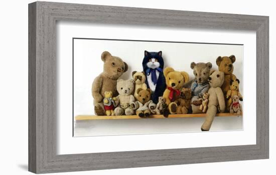 Hiding With Teddy Bears-Nancy Tillman-Framed Premium Giclee Print