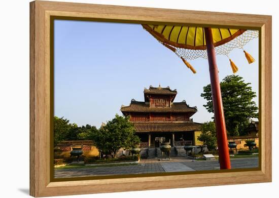 Hien Lam Pavilion, Forbidden City in Heart of Imperial City-Nathalie Cuvelier-Framed Premier Image Canvas