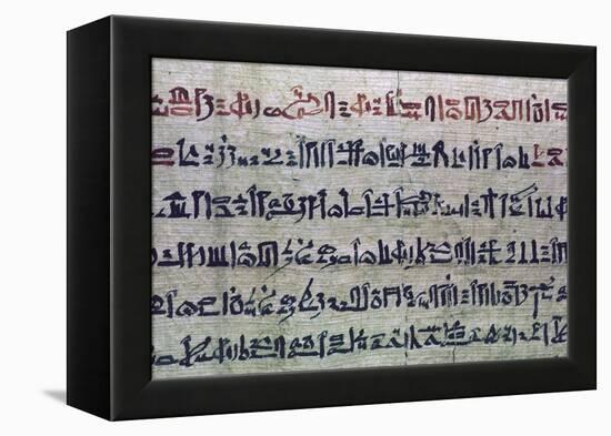 Hieratic Egyptian script from the Book of the Dead. Artist: Unknown-Unknown-Framed Premier Image Canvas