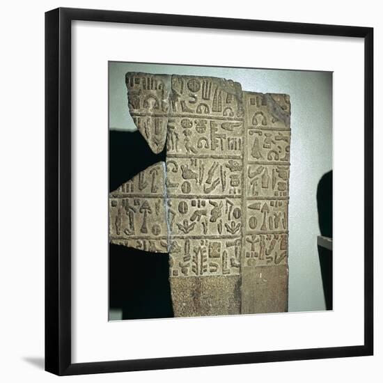 Hieroglyphic inscription, Neo-Hittite, c9th century BC. Artist: Unknown-Unknown-Framed Giclee Print