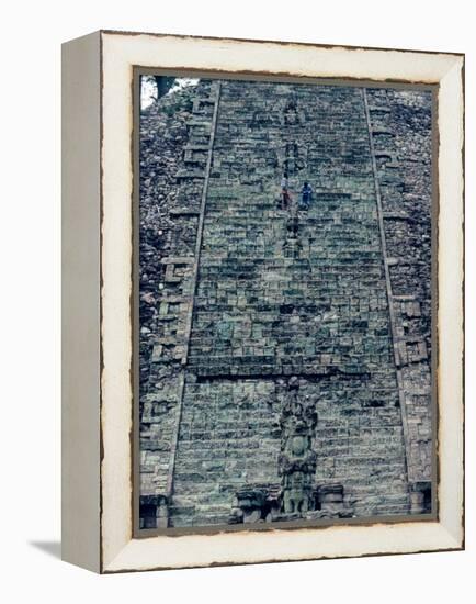 Hieroglyphic Staircase, Temple 26, Copan, Maya, Honduras-Kenneth Garrett-Framed Premier Image Canvas