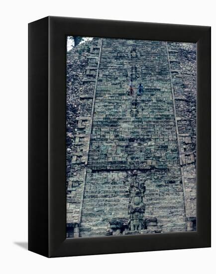 Hieroglyphic Staircase, Temple 26, Copan, Maya, Honduras-Kenneth Garrett-Framed Premier Image Canvas