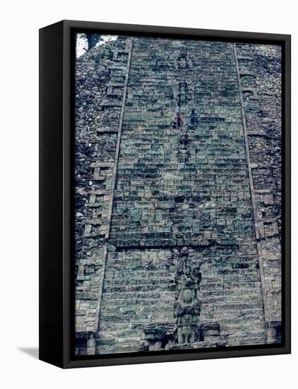 Hieroglyphic Staircase, Temple 26, Copan, Maya, Honduras-Kenneth Garrett-Framed Premier Image Canvas