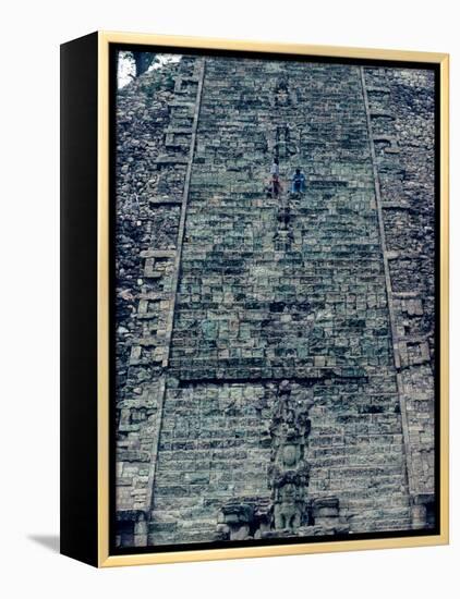 Hieroglyphic Staircase, Temple 26, Copan, Maya, Honduras-Kenneth Garrett-Framed Premier Image Canvas