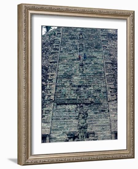 Hieroglyphic Staircase, Temple 26, Copan, Maya, Honduras-Kenneth Garrett-Framed Photographic Print