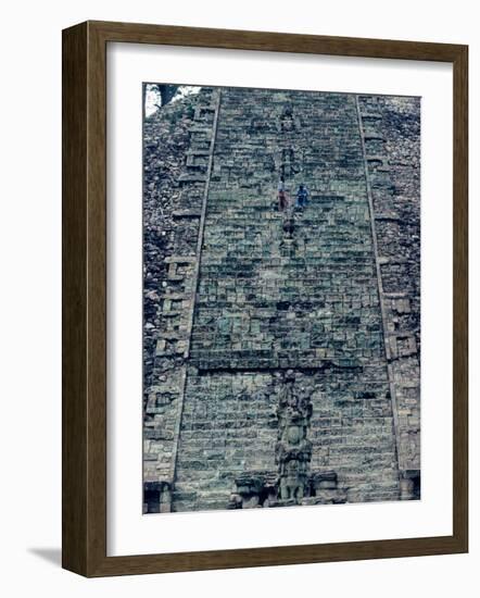 Hieroglyphic Staircase, Temple 26, Copan, Maya, Honduras-Kenneth Garrett-Framed Photographic Print