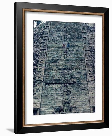 Hieroglyphic Staircase, Temple 26, Copan, Maya, Honduras-Kenneth Garrett-Framed Photographic Print