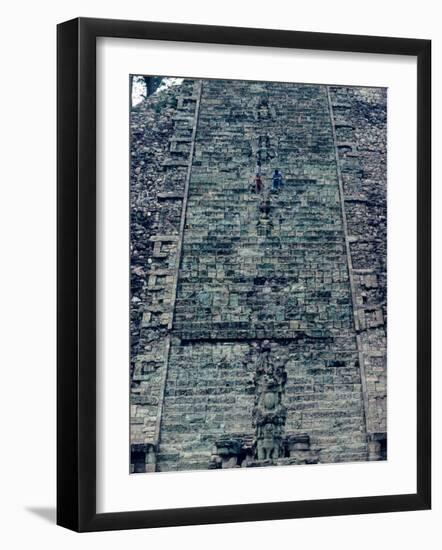 Hieroglyphic Staircase, Temple 26, Copan, Maya, Honduras-Kenneth Garrett-Framed Photographic Print