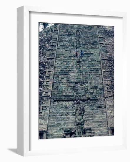 Hieroglyphic Staircase, Temple 26, Copan, Maya, Honduras-Kenneth Garrett-Framed Photographic Print