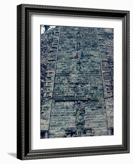 Hieroglyphic Staircase, Temple 26, Copan, Maya, Honduras-Kenneth Garrett-Framed Photographic Print