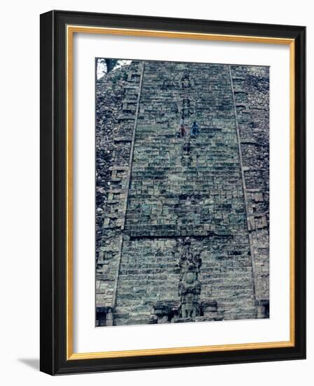 Hieroglyphic Staircase, Temple 26, Copan, Maya, Honduras-Kenneth Garrett-Framed Photographic Print