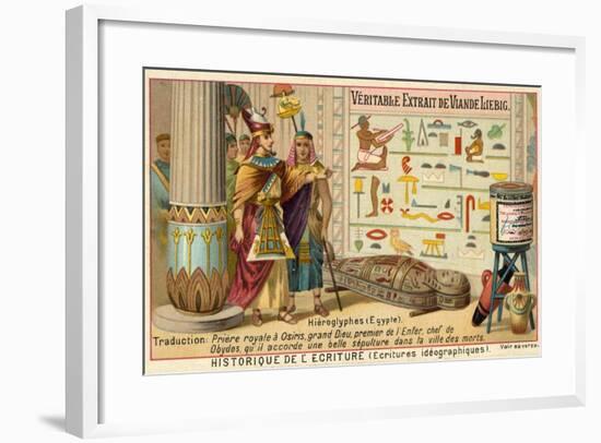 Hieroglyphs, Ancient Egypt-null-Framed Giclee Print