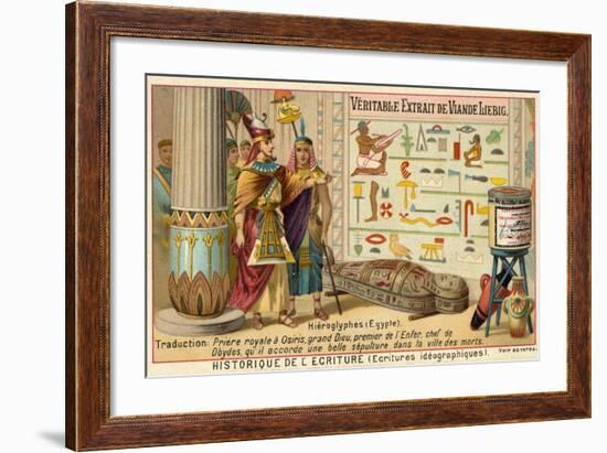 Hieroglyphs, Ancient Egypt-null-Framed Giclee Print