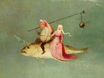 The Temptation of St. Anthony, Right Hand Panel, Detail of a Couple Riding a Fish-Hieronymus Bosch-Giclee Print