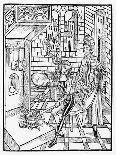 Illustration of a Late 15th Century Distillery to Extract the Essential Oils of Plants, 1500-Hieronymus Brunschwig-Framed Giclee Print