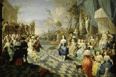 Ball on the Terrace of a Palace-Hieronymus Janssens-Giclee Print