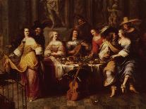 Holiday Meal (Oil on Canvas)-Hieronymus Janssens-Giclee Print