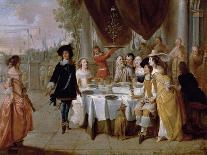 Holiday Meal (Oil on Canvas)-Hieronymus Janssens-Giclee Print