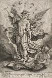 St Michael Triumphing over the Dragon, 1584-Hieronymus Wierix-Framed Giclee Print