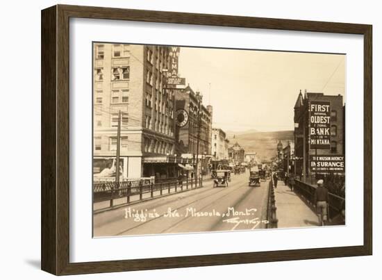 Higgins Avenue, Missoula, Montana-null-Framed Art Print