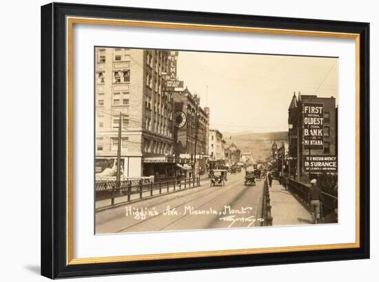 Higgins Avenue, Missoula, Montana-null-Framed Art Print