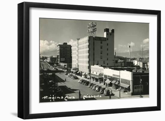 Higgins Avenue, Missoula, Montana-null-Framed Art Print