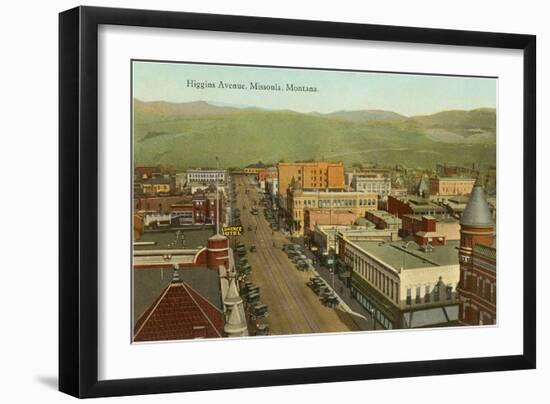 Higgins Avenue, Missoula, Montana-null-Framed Art Print