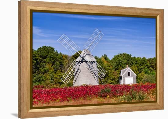 Higgins Farm Windmill-Michael Blanchette-Framed Premier Image Canvas
