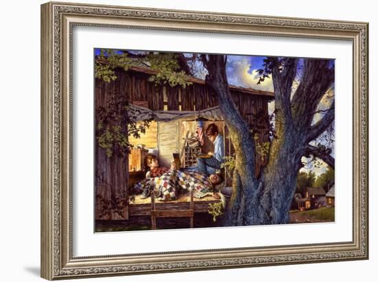High Above the Rooftops-Jim Daly-Framed Art Print