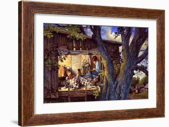High Above the Rooftops-Jim Daly-Framed Art Print