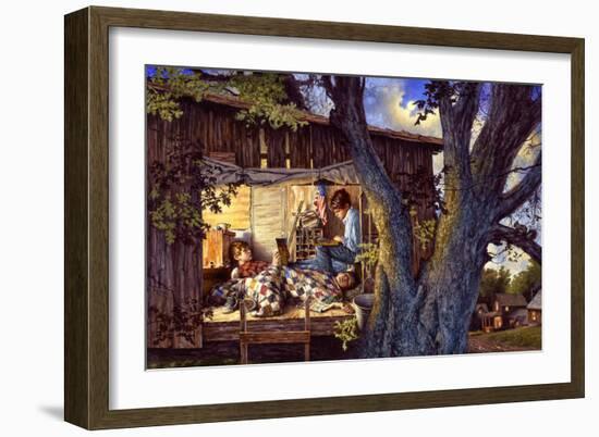 High Above the Rooftops-Jim Daly-Framed Art Print