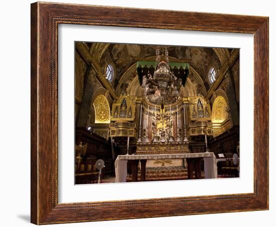 High Altar, St. John's Cocathedral, Valletta, Malta, Europe-Nick Servian-Framed Photographic Print