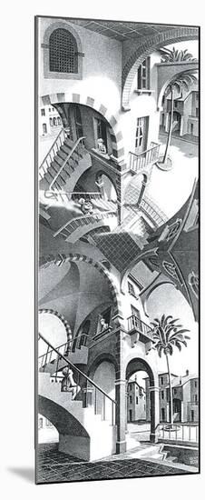 High and Low-M^ C^ Escher-Mounted Art Print