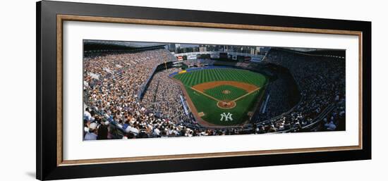 High Angle View of a Baseball Stadium, Yankee Stadium, New York City, New York State, USA-null-Framed Photographic Print