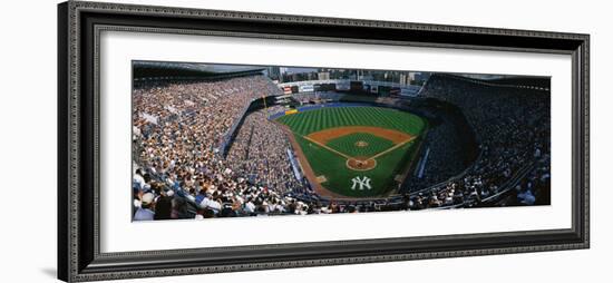 High Angle View of a Baseball Stadium, Yankee Stadium, New York City, New York State, USA-null-Framed Photographic Print