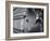 High Angle View of a Boy Bowling-null-Framed Photographic Print