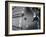 High Angle View of a Boy Bowling-null-Framed Photographic Print