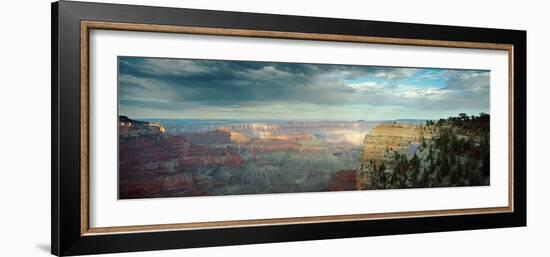 High Angle View of a Canyon, Angel's Window, North Rim, Grand Canyon National Park, Arizona, USA-null-Framed Photographic Print