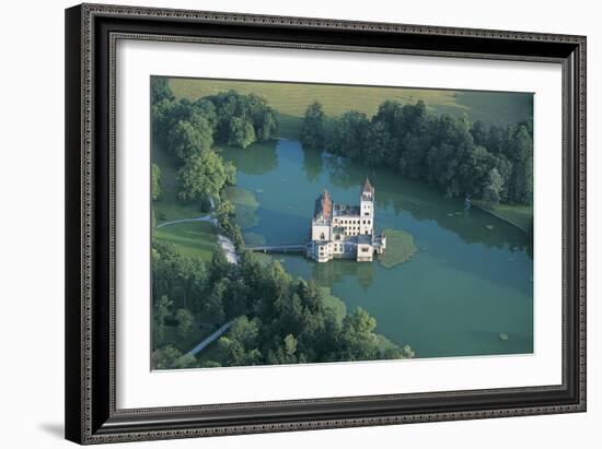 High Angle View of a Castle, Schloss Anif, Salzburg, Austria-null-Framed Giclee Print