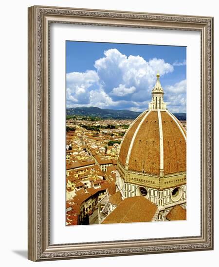 High Angle View of a Cathedral, Duomo Santa Maria Del Fiore, Florence, Tuscany, Italy-Miva Stock-Framed Photographic Print