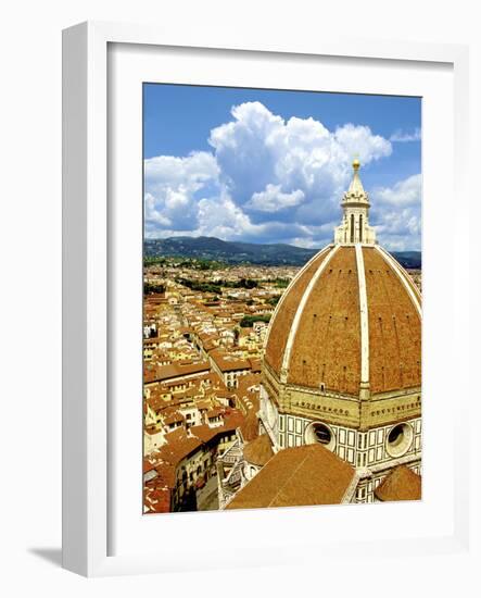 High Angle View of a Cathedral, Duomo Santa Maria Del Fiore, Florence, Tuscany, Italy-Miva Stock-Framed Photographic Print