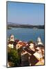 High Angle View of a Cathedral in a Town on the Coast, Sibenik Cathedral, Sibenik, Dalmatia-null-Mounted Photographic Print