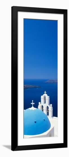 High Angle View of a Church, Firostefani, Santorini, Cyclades Islands, Greece-null-Framed Photographic Print