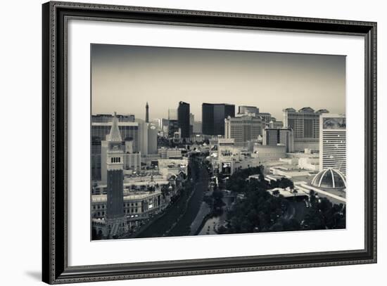 High Angle View of a City, Las Vegas Boulevard, Las Vegas Strip, Las Vegas, Nevada, USA-null-Framed Photographic Print