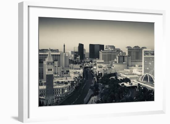 High Angle View of a City, Las Vegas Boulevard, Las Vegas Strip, Las Vegas, Nevada, USA-null-Framed Photographic Print