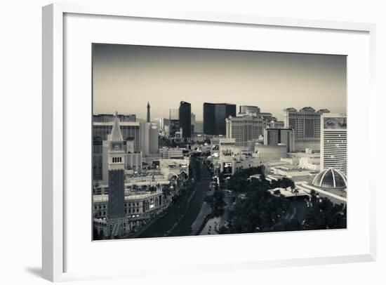 High Angle View of a City, Las Vegas Boulevard, Las Vegas Strip, Las Vegas, Nevada, USA-null-Framed Photographic Print