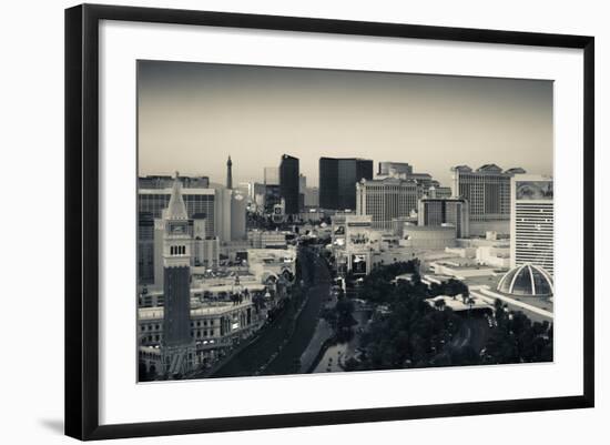 High Angle View of a City, Las Vegas Boulevard, Las Vegas Strip, Las Vegas, Nevada, USA-null-Framed Photographic Print