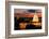 High angle view of a city lit up at dusk, Washington DC, USA-null-Framed Photographic Print